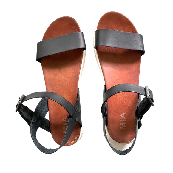 MIA Strappy Buckle Platform Chunky Sandals Y2K super cute, great for summer! - Picture 2 of 8